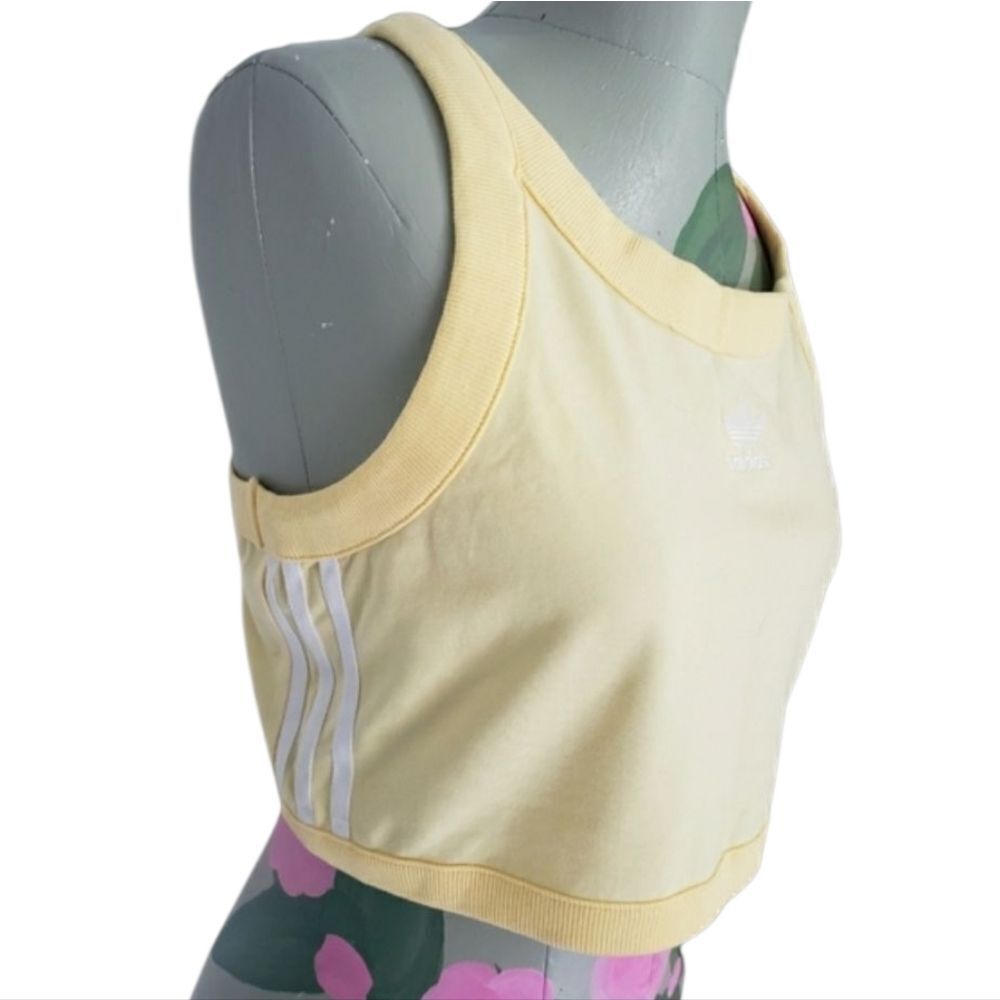 Adidas Original 3 stripper Crop Women's Tank Top - Picture 6 of 7